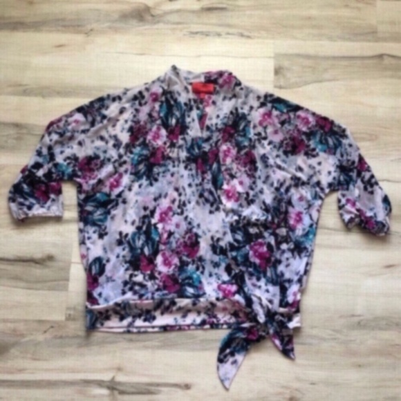 Jennifer Lopez Multicolor Floral Blouse - Picture 1 of 8
